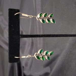 Green Quartz & Sterling Silver Earrings